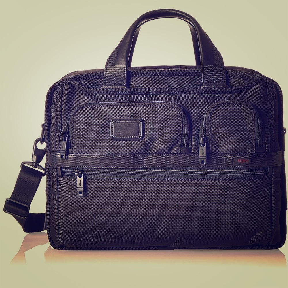 Tumi Alpha 2 Expandable Organizer Laptop Brief